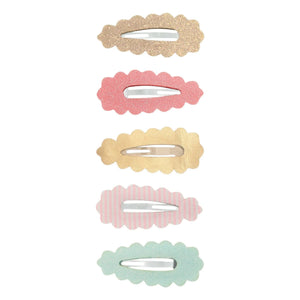 Mimi & Lula - 5-Piece Festoon Mini Hair Clip Set | Pink
