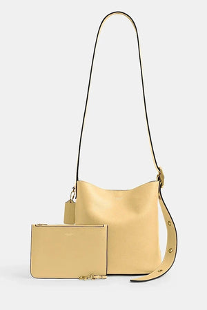 Coach kadın deri crossbody çanta Bleecker Bucket Bag 21