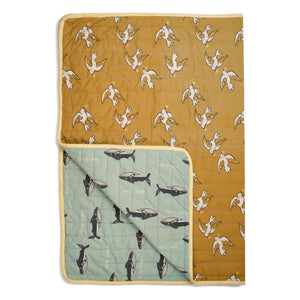 Studio Loco - Bird/Whale Quilted Blanket