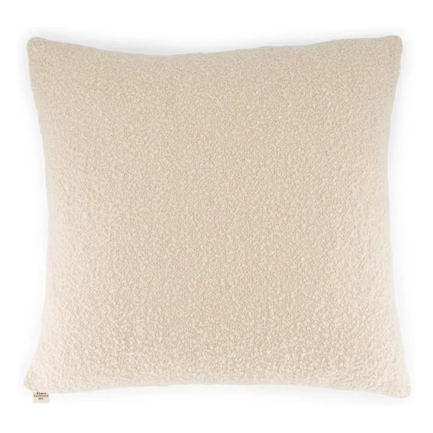 The Socialite Family - Carino Square Wool Bouclé Cushion | Cream