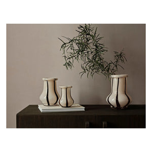 Ferm Living - Ribbed Vase | Cream