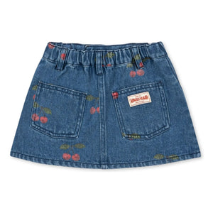 Konges Sløjd - Denim Skirt Magot Cerises Organic Cotton | Blue