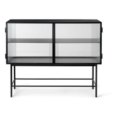Ferm Living - Haze Striped Glass and Metal Console | Black