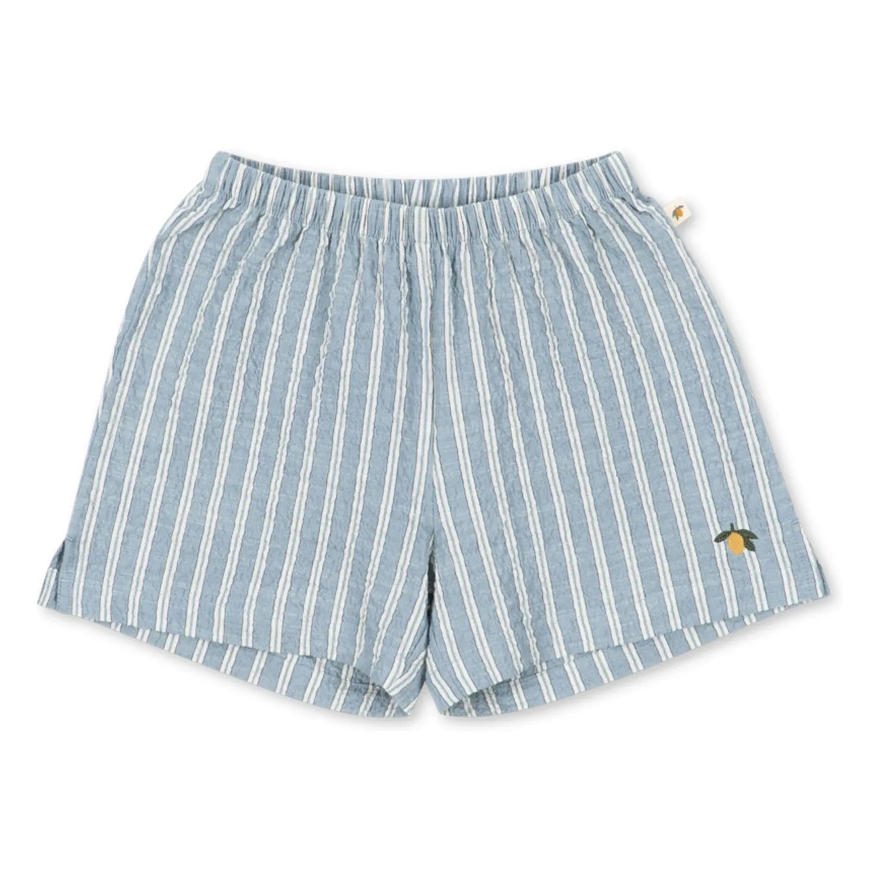 Konges Sløjd - Elliot Striped Organic Cotton Shorts | Blue