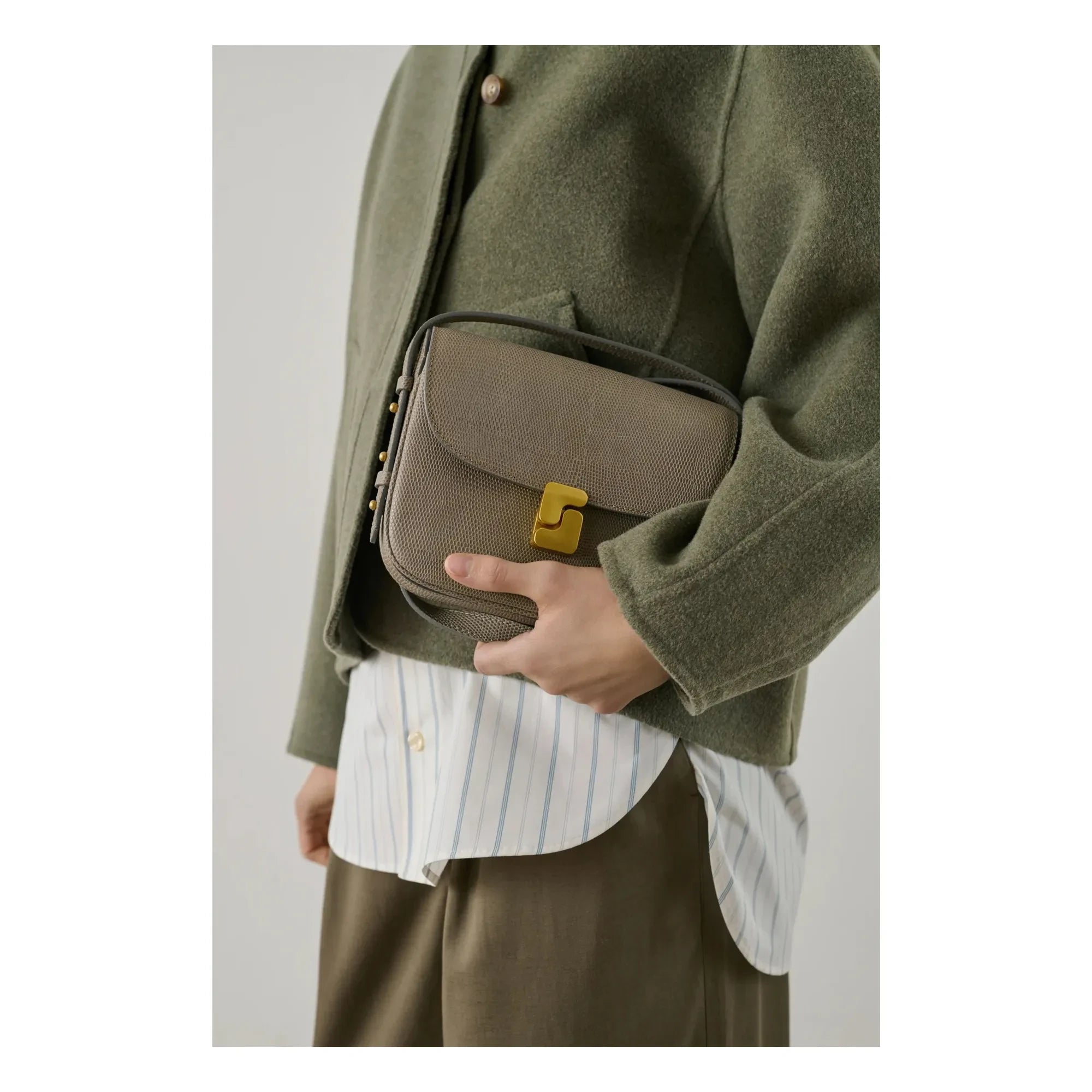 Soeur - Bellissima Mini Leather Bag | Gray