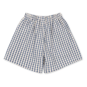 Konges Sløjd - Kim Organic Cotton Check Shorts | Blue
