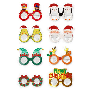 Legami - Set of 8 Christmas Paper Eyeglasses