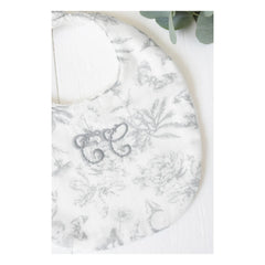Tartine et Chocolat - Toile de Jouy Bib | Gray