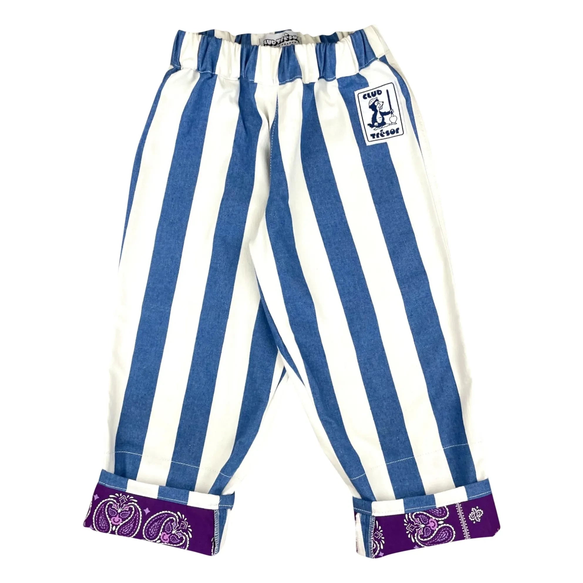 Club Trésor - Normandi Striped Convertible Pants | Blue