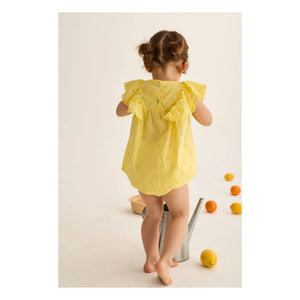 Cozmo - Sophia Embroidered Dress | Yellow
