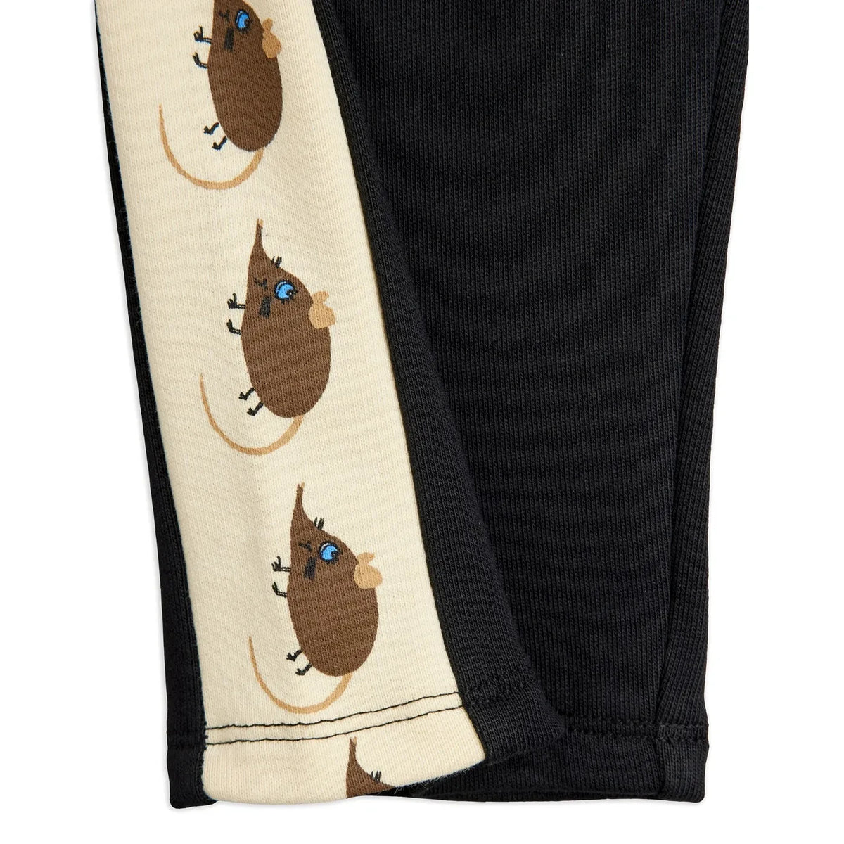 Mini Rodini - Organic Cotton Mouse Jogger | Black