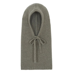 Kujten - Sybel Jersey Cashmere balaklava | Melanj haki