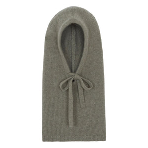 Kujten - Sybel Jersey Cashmere balaklava | Melanj haki