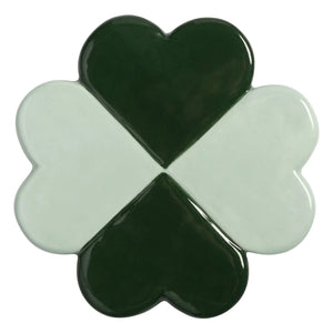&Klevering - Lucky Clover Coasters - Set of 4 | Green
