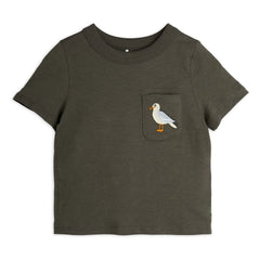 Mini Rodini - Seagull T-Shirt Organic Cotton | Black
