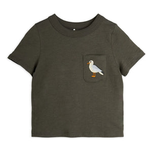 Mini Rodini - Seagull T-Shirt Organic Cotton | Black