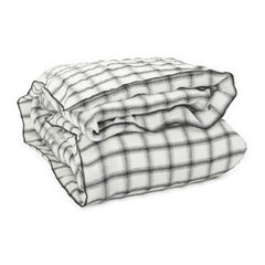 Le Monde Sauvage - Highland Washed Linen Duvet Cover | White