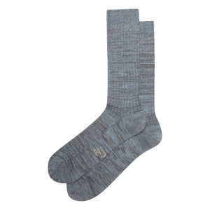 Nudie Jeans - Rasmusson Rib Socks | Gray Blue