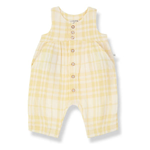 1+ in the family - Morera Linen Romper | Yellow