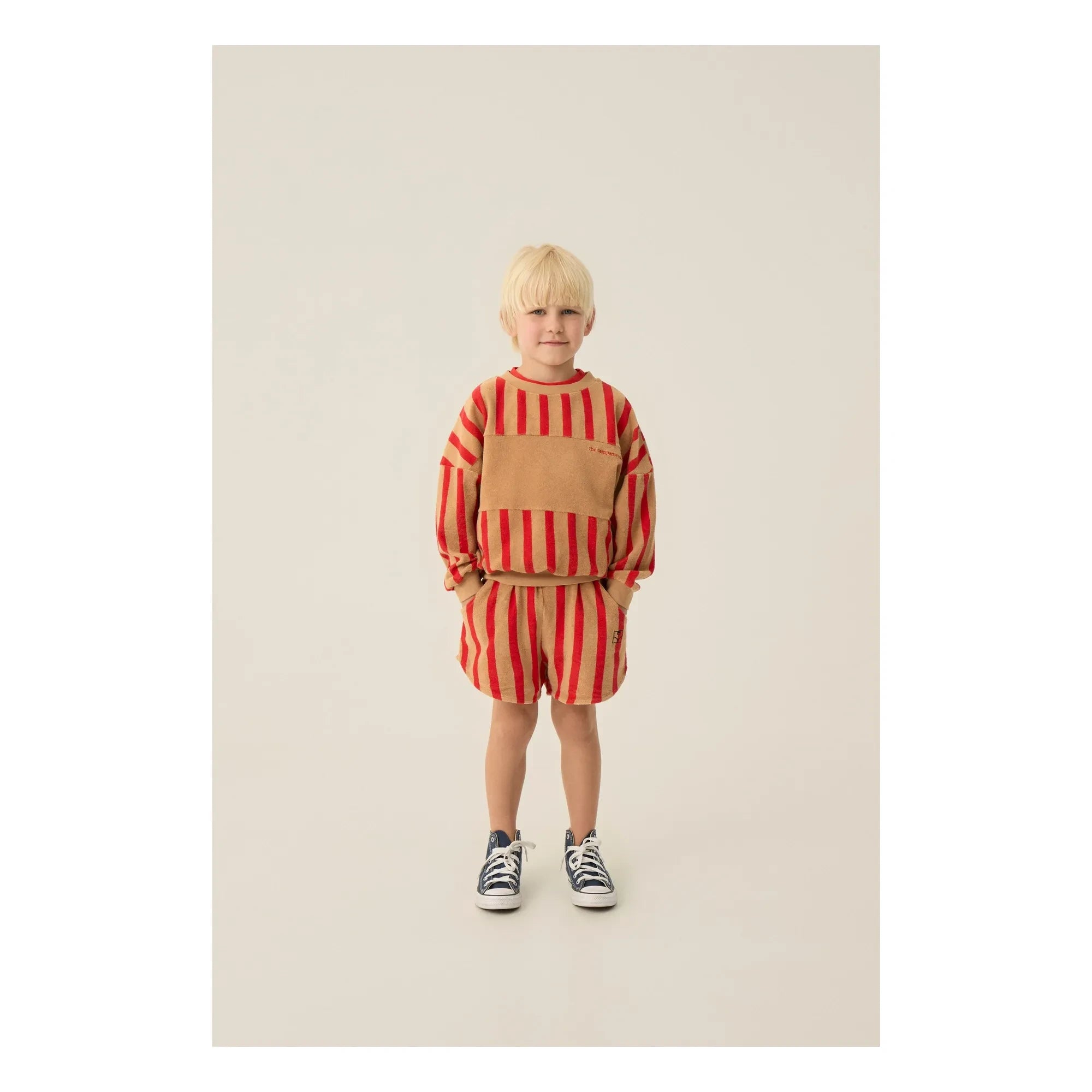 The Campamento - Striped sweatshirt | Camel