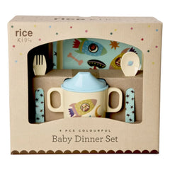 Rice - Chiens de l'Espace Melamine Lunch Box | Blue