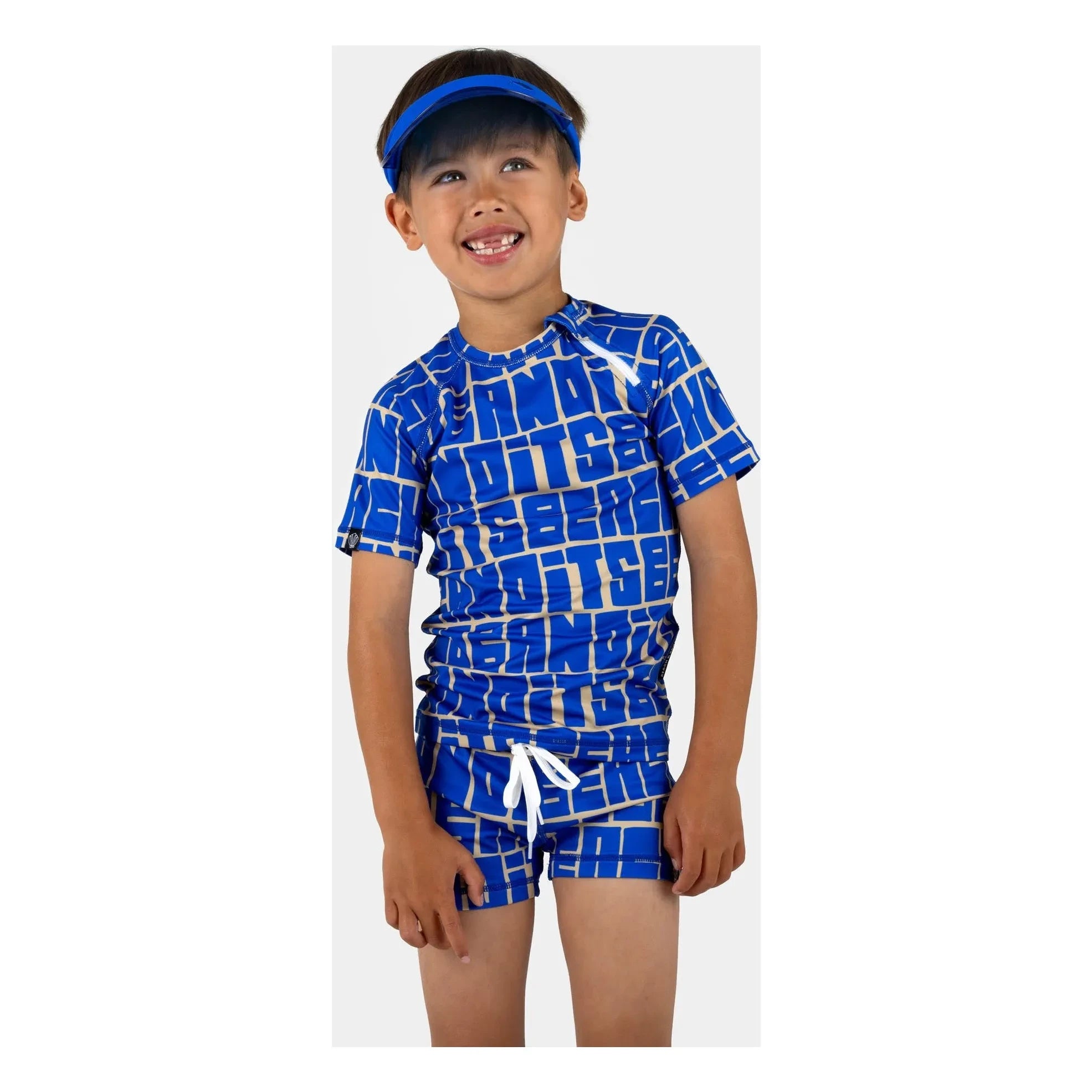 Beach & Bandits - Embossed UV Protection Swim Shorts Made from Recycled Fibers | Blue