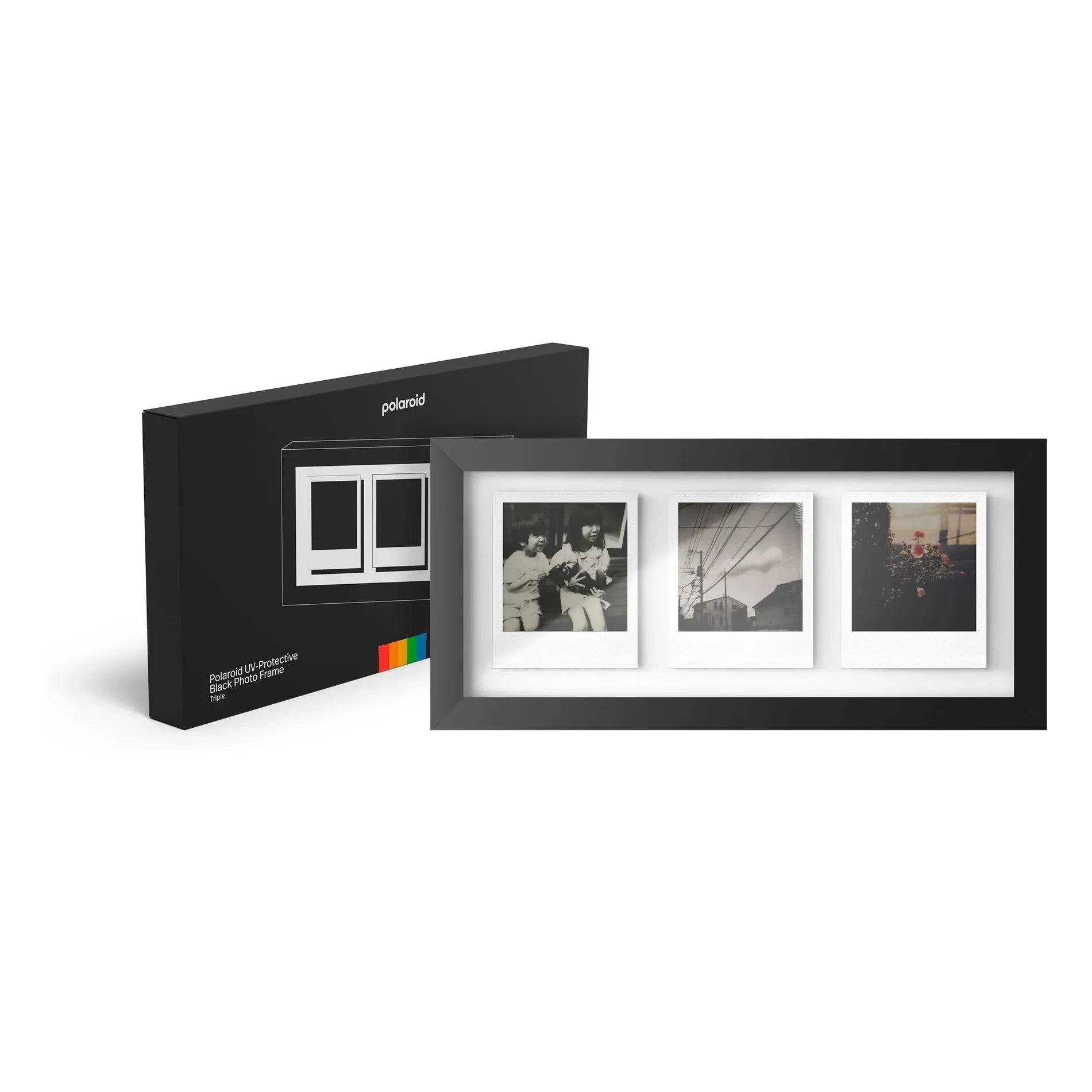Polaroid - Photo Frame for Three Polaroids | Black