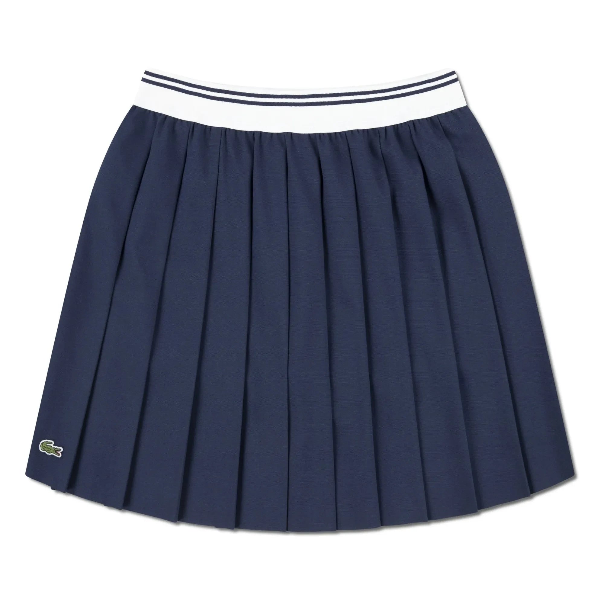 Lacoste - Recycled Fiber Pleated Skirt | Navy Blue