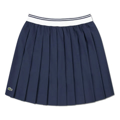 Lacoste - Recycled Fiber Pleated Skirt | Navy Blue
