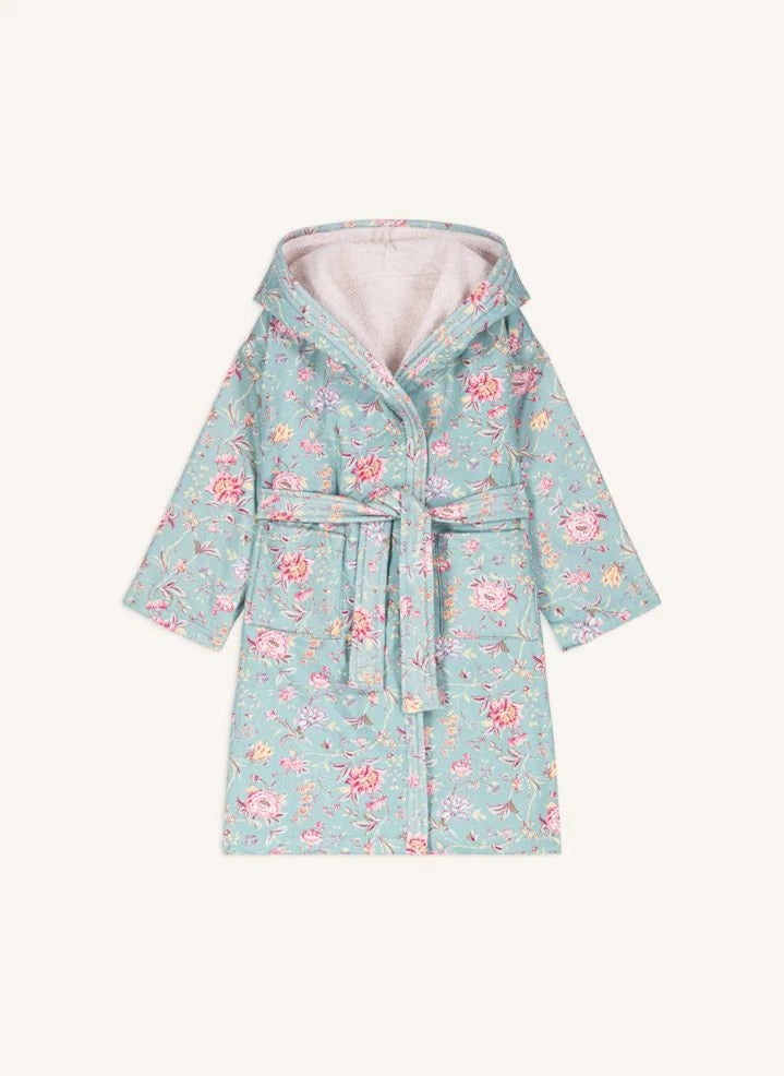 Louise Misha - Leilou Organic Cotton Bathrobe | Turquoise