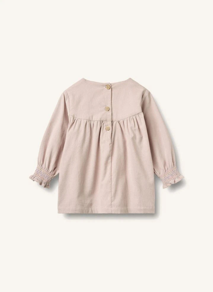 Wheat - Solvej organic cotton dress | Powder Pink
