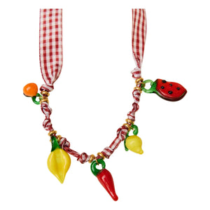 Palas - Picknick kolye | Kırmızı