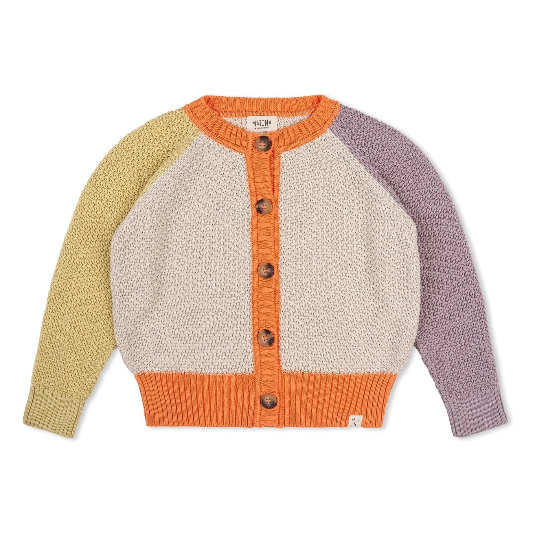 Matona - Bloom Organic Cotton Cardigan | Beige