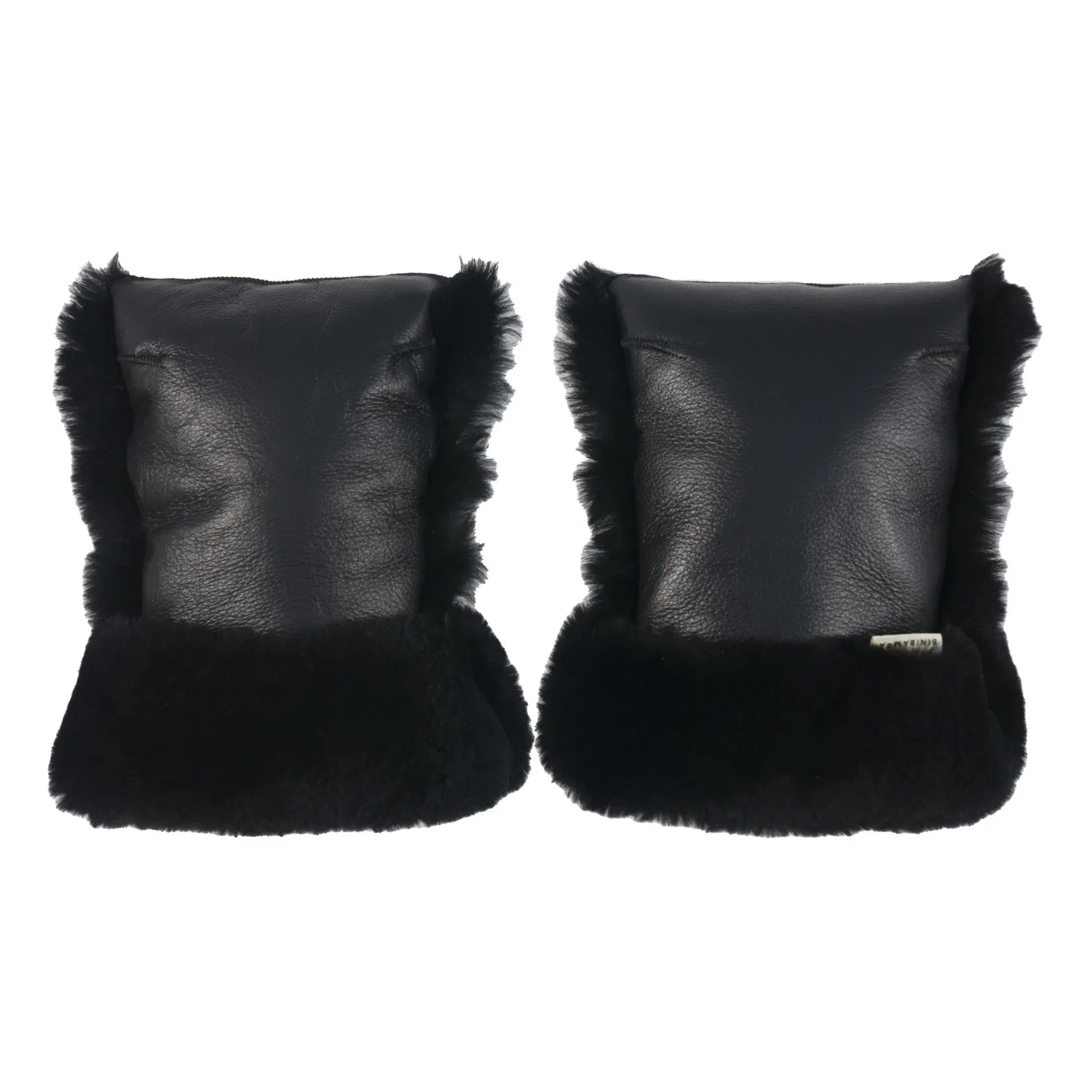 BINIBAMBA - Lamb Leather Baby Stroller Gloves | Black