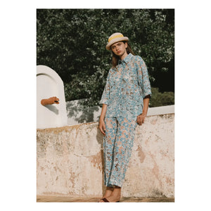 The Tiny Big Sister - Cotton Pants | Blue