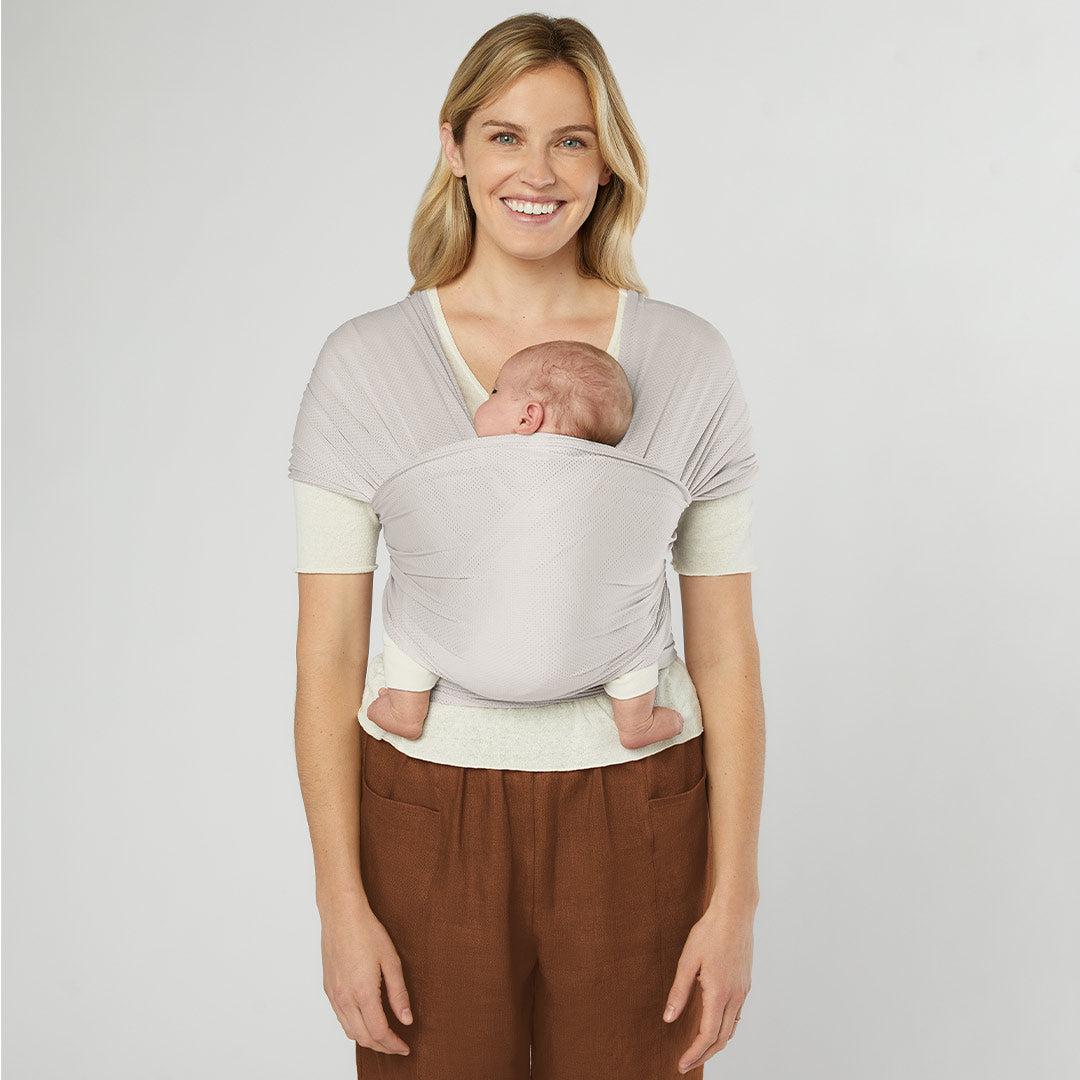 Ergobaby Aura Mesh Baby Wrap - Soft Grey Mesh-Baby Carriers-Soft Grey Mesh- | Natural Baby Shower