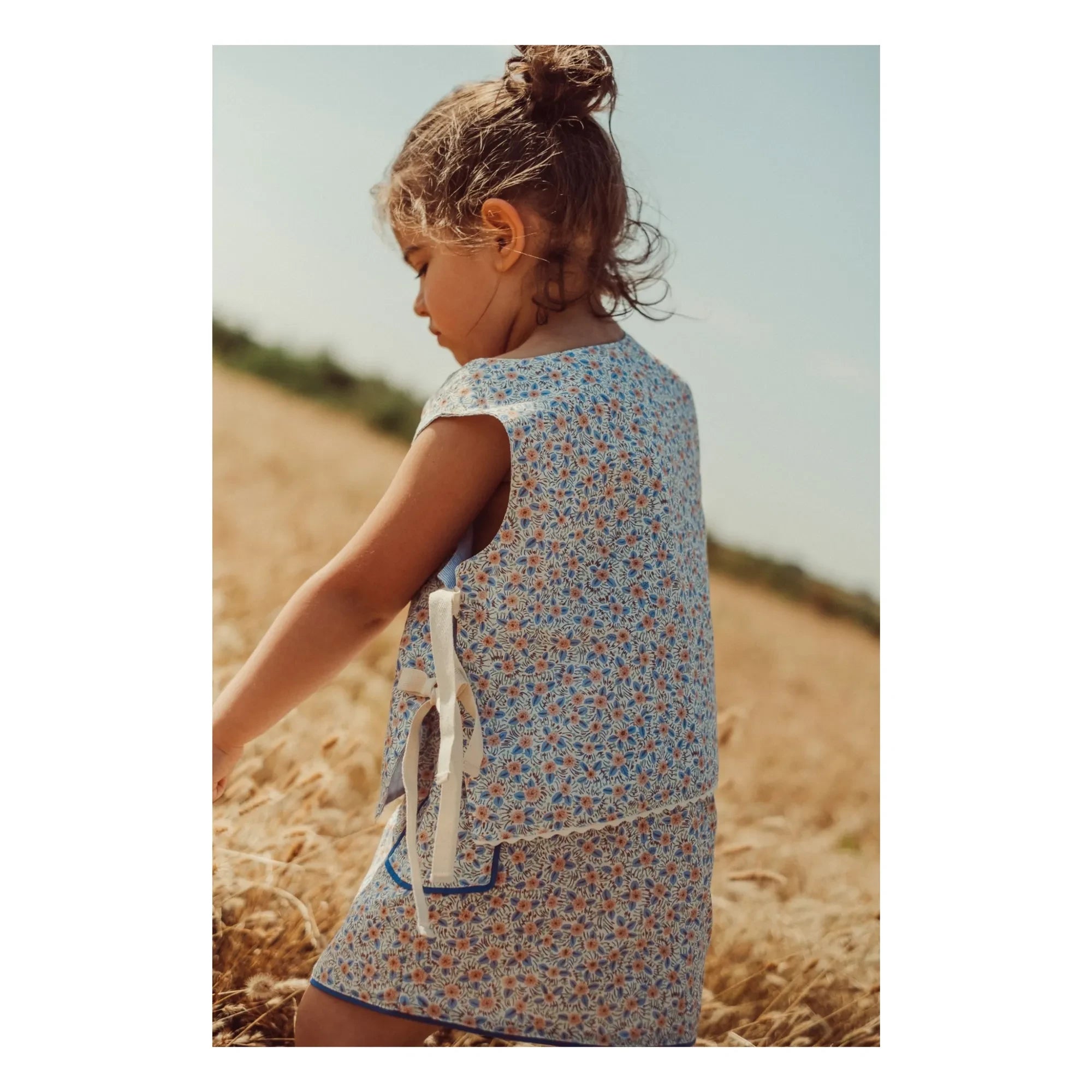 THE LiTTLE POETS - Mia Fleurie Linen Skirt | Ecru
