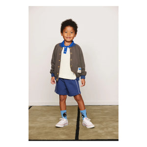 Mini Rodini - Organic Cotton Knit Polo Shirt | Ecru