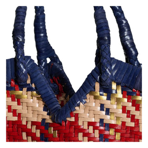 Vipera - Cabas Crudelia Checkered Leather | Blue