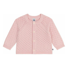 Petit Bateau - Light Pink Wool Cardigan