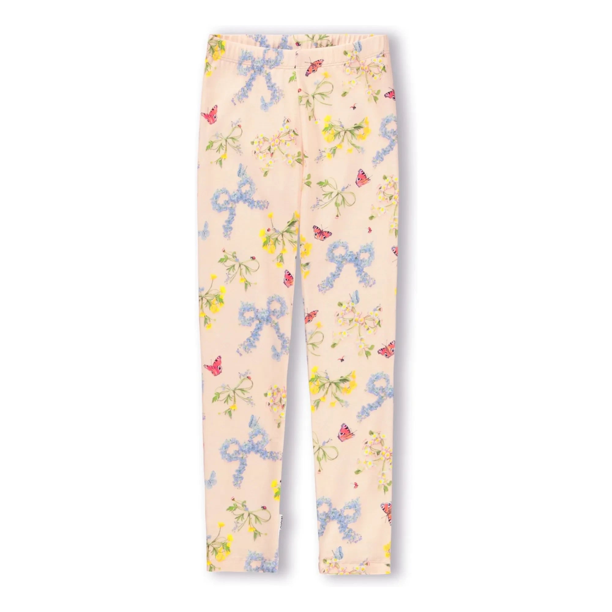 Molo - Niki Leggings Organic Cotton Flowers | Dusty Pink