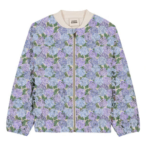 Studio Bohème - Léon Flowers Organic Cotton Bomber Jacket | Purple