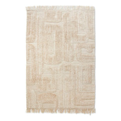 HKliving - Limestone Tuff Rug | Cream