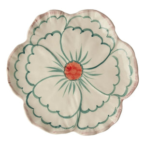 Rice - Fleur seramik tatlı tabağı | Yeşil