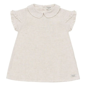 Donsje - Flien Claudine Collar Dress | Heather White