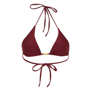 Alma Deia - Triangle Bikini Top Jenny | Burgundy