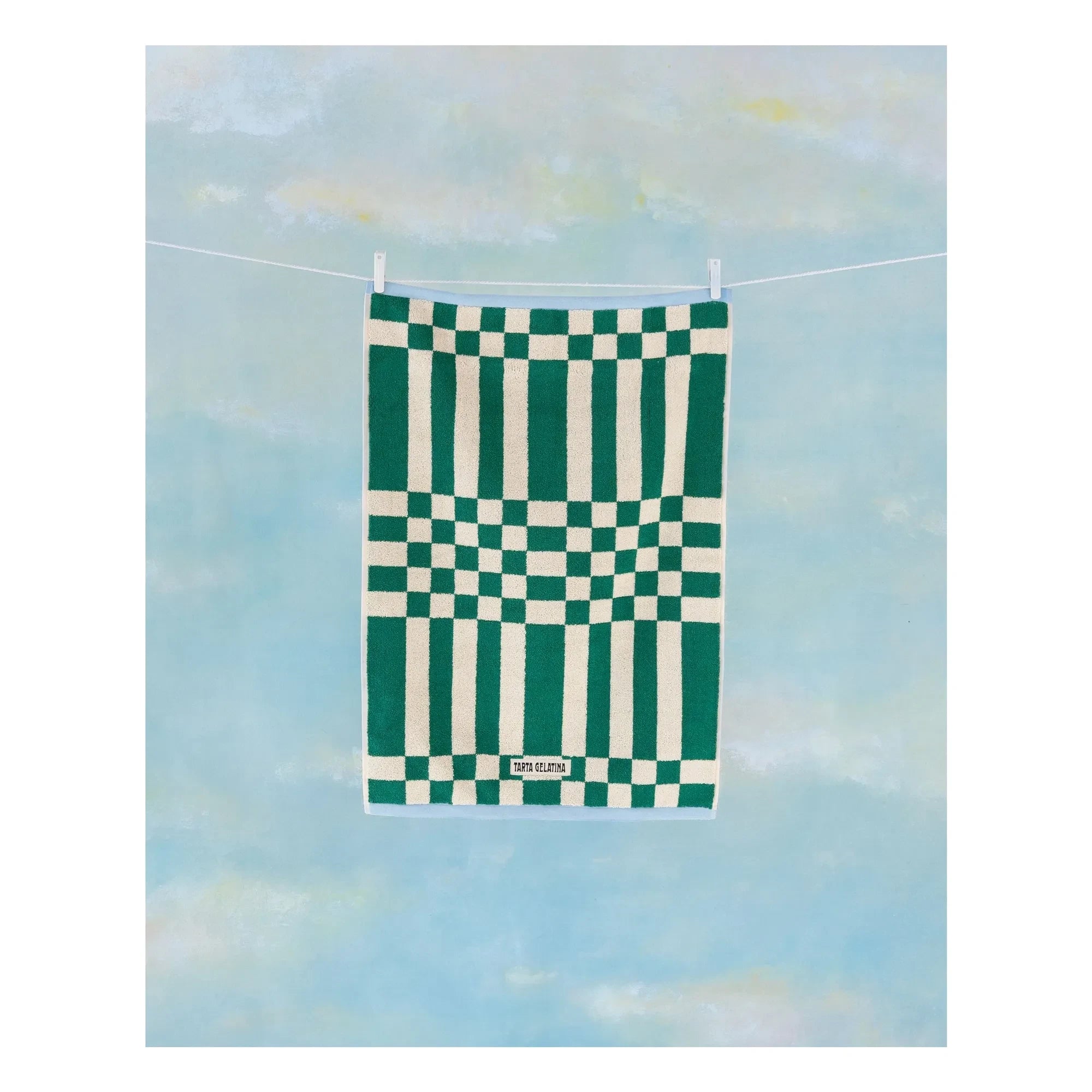 Tarta Gelatina - Marina guest towel | Green