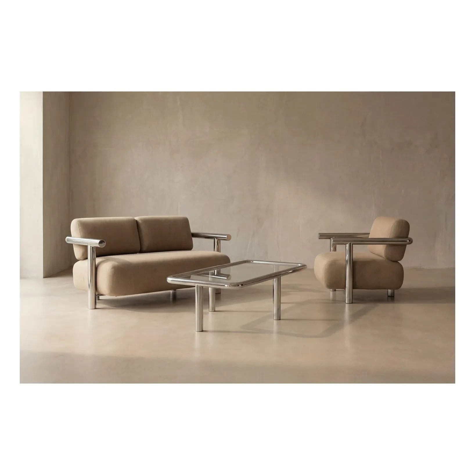 Gabrielle Paris - Alix Stainless Steel Coffee Table | Steel