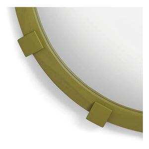 &Klevering - Chunk oval ayna | Yeşil