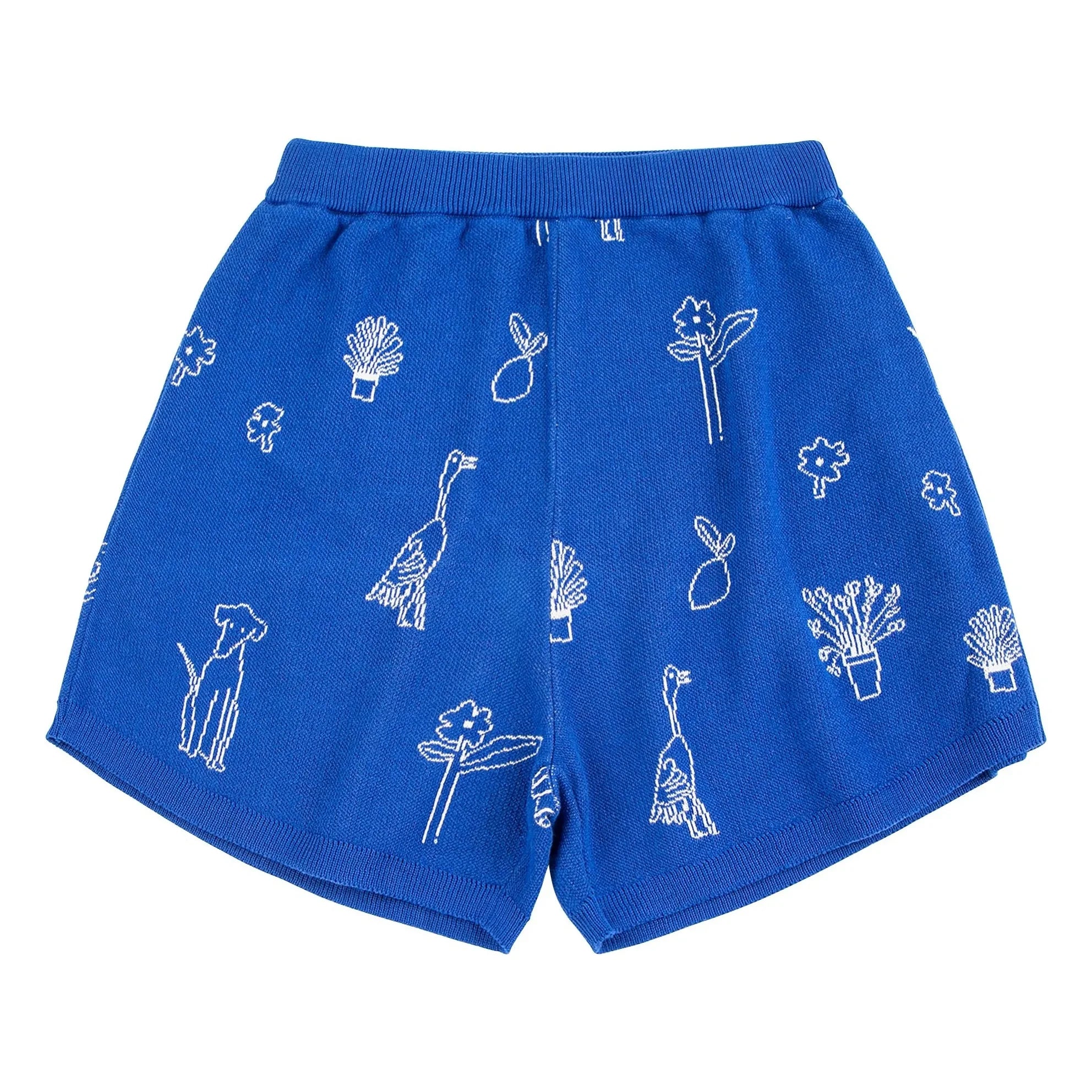 Bobo Choses - Summer Travel Organic Cotton Shorts | Blue